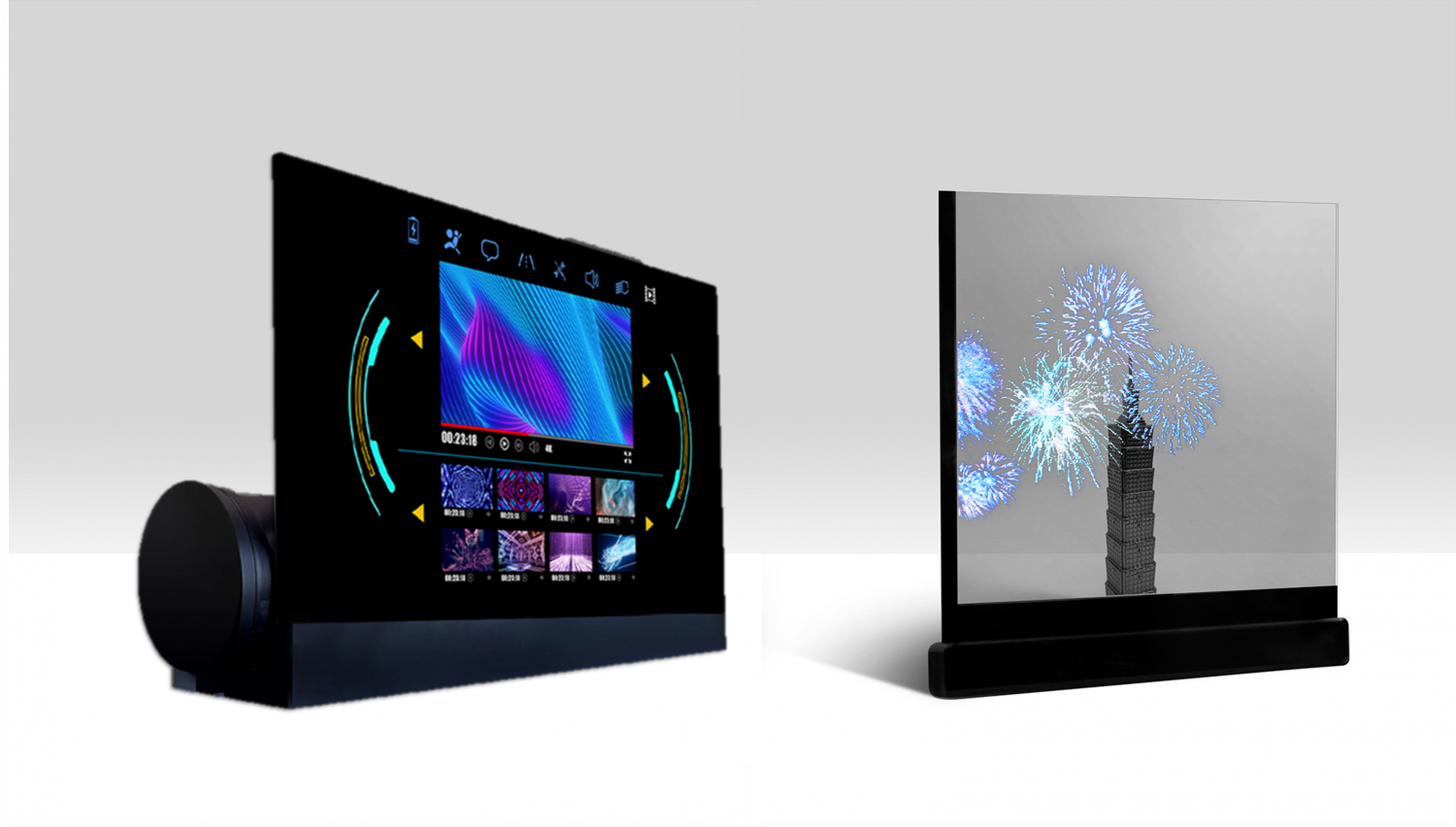 可卷式、折迭性、高透明